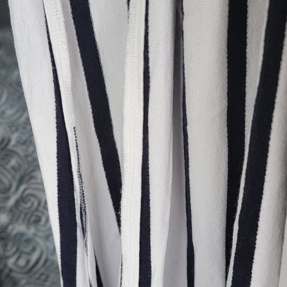 Bershka Nautical Maxi Tie Back Maxi Dress - Picture 3 of 8